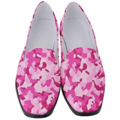 Standard Pink Camouflage Army Military Girl Funny Pattern Women s Classic Loafer Heels by snek