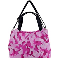 Standard Pink Camouflage Army Military Girl Funny Pattern Double Compartment Shoulder Bag by snek