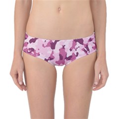 Standard Violet Pink Camouflage Army Military Girl Classic Bikini Bottoms by snek