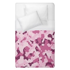 Standard Violet Pink Camouflage Army Military Girl Duvet Cover (single Size) by snek