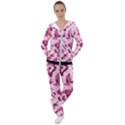 Standard Violet Pink Camouflage Army Military Girl Women s Tracksuit View1