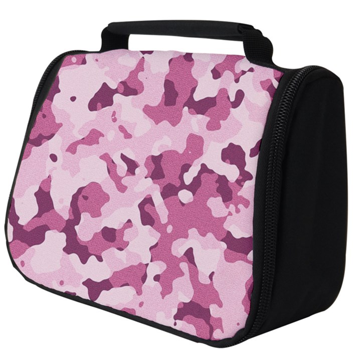 Standard Violet Pink Camouflage Army Military Girl Full Print Travel Pouch (Big)