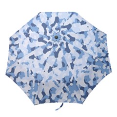 Standard Light Blue Camouflage Army Military Folding Umbrellas by snek