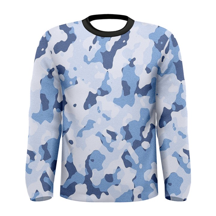 Standard light blue Camouflage Army Military Men s Long Sleeve Tee