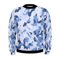 Standard Light Blue Camouflage Army Military Men s Sweatshirt by snek