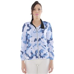 Standard Light Blue Camouflage Army Military Windbreaker (women) by snek