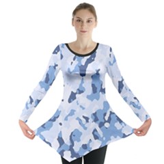 Standard Light Blue Camouflage Army Military Long Sleeve Tunic  by snek