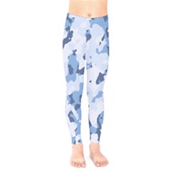 Standard Light Blue Camouflage Army Military Kids  Legging by snek