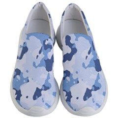 Standard Light Blue Camouflage Army Military Women s Lightweight Slip Ons by snek