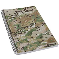 Wood Camouflage Military Army Green Khaki Pattern 5 5  X 8 5  Notebook