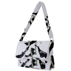 Tea Calligraphy Full Print Messenger Bag