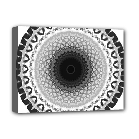 Mandala Calming Coloring Page Deluxe Canvas 16  X 12  (stretched)  by Pakrebo