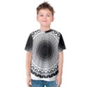 Mandala Calming Coloring Page Kids  Cotton Tee View1