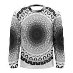 Mandala Calming Coloring Page Men s Long Sleeve Tee by Pakrebo