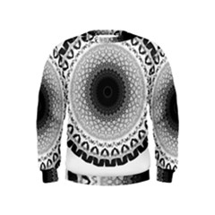 Mandala Calming Coloring Page Kids  Sweatshirt by Pakrebo