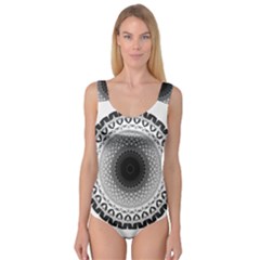 Mandala Calming Coloring Page Princess Tank Leotard  by Pakrebo