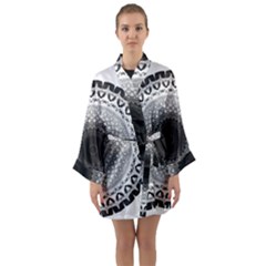 Mandala Calming Coloring Page Long Sleeve Kimono Robe by Pakrebo