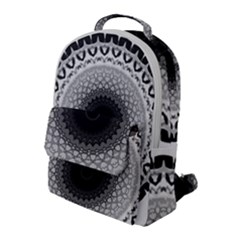 Mandala Calming Coloring Page Flap Pocket Backpack (large)