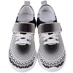 Mandala Calming Coloring Page Women s Velcro Strap Shoes