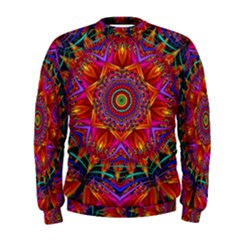 Kaleidoscope Pattern Ornament Men s Sweatshirt by Pakrebo