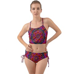 Kaleidoscope Pattern Ornament Mini Tank Bikini Set by Pakrebo