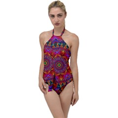 Kaleidoscope Pattern Ornament Go With The Flow One Piece Swimsuit by Pakrebo