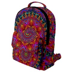 Kaleidoscope Pattern Ornament Flap Pocket Backpack (small)