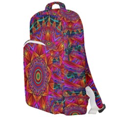 Kaleidoscope Pattern Ornament Double Compartment Backpack