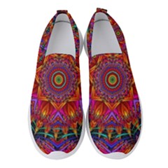 Kaleidoscope Pattern Ornament Women s Slip On Sneakers by Pakrebo