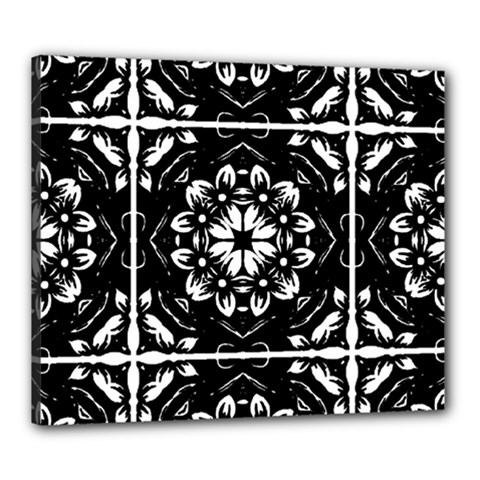 Kaleidoscope Mandala Art Canvas 24  X 20  (stretched) by Pakrebo