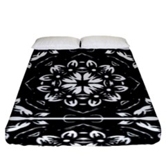 Kaleidoscope Mandala Art Fitted Sheet (king Size) by Pakrebo