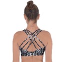 Kaleidoscope Mandala Art Cross String Back Sports Bra View2