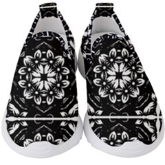 Kaleidoscope Mandala Art Kids  Slip On Sneakers