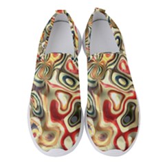 Abstract Background Pattern Art Women s Slip On Sneakers