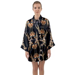 Kaleidoscope Symmetry Pattern Girls Long Sleeve Kimono Robe by Pakrebo