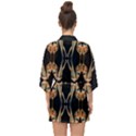 Kaleidoscope Symmetry Pattern Girls Half Sleeve Chiffon Kimono View2