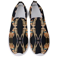 Kaleidoscope Symmetry Pattern Girls Men s Slip On Sneakers