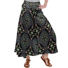 Kaleidoscope Pattern Seamless Satin Palazzo Pants