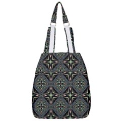 Kaleidoscope Pattern Seamless Center Zip Backpack