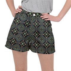 Kaleidoscope Pattern Seamless Stretch Ripstop Shorts