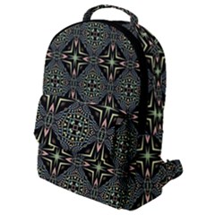 Kaleidoscope Pattern Seamless Flap Pocket Backpack (small)