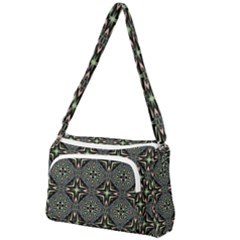 Kaleidoscope Pattern Seamless Front Pocket Crossbody Bag