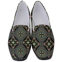 Kaleidoscope Pattern Seamless Women s Classic Loafer Heels