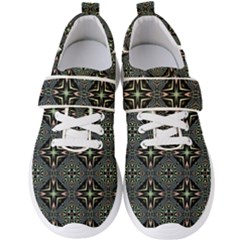 Kaleidoscope Pattern Seamless Men s Velcro Strap Shoes