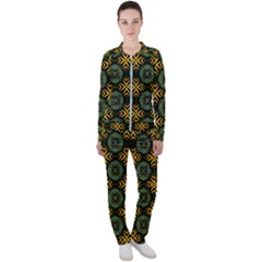 Kaleidoscope Pattern Seamless Casual Jacket And Pants Set