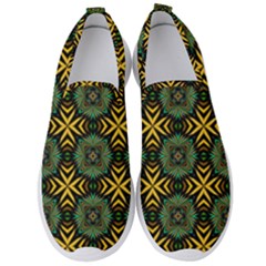 Kaleidoscope Pattern Seamless Men s Slip On Sneakers