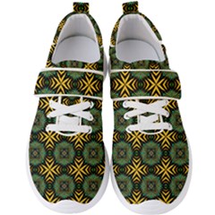 Kaleidoscope Pattern Seamless Men s Velcro Strap Shoes