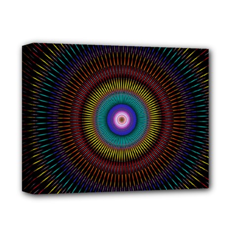 Artskop Kaleidoscope Pattern Deluxe Canvas 14  X 11  (stretched) by Pakrebo