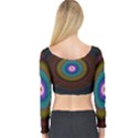 Artskop Kaleidoscope Pattern Long Sleeve Crop Top View2