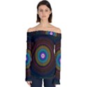 Artskop Kaleidoscope Pattern Off Shoulder Long Sleeve Top View1